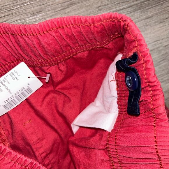 Childrens Place Boys Size 12 Jogger Pants Adjustable Elastic Waist Khaki Red DS - Picture 3 of 4